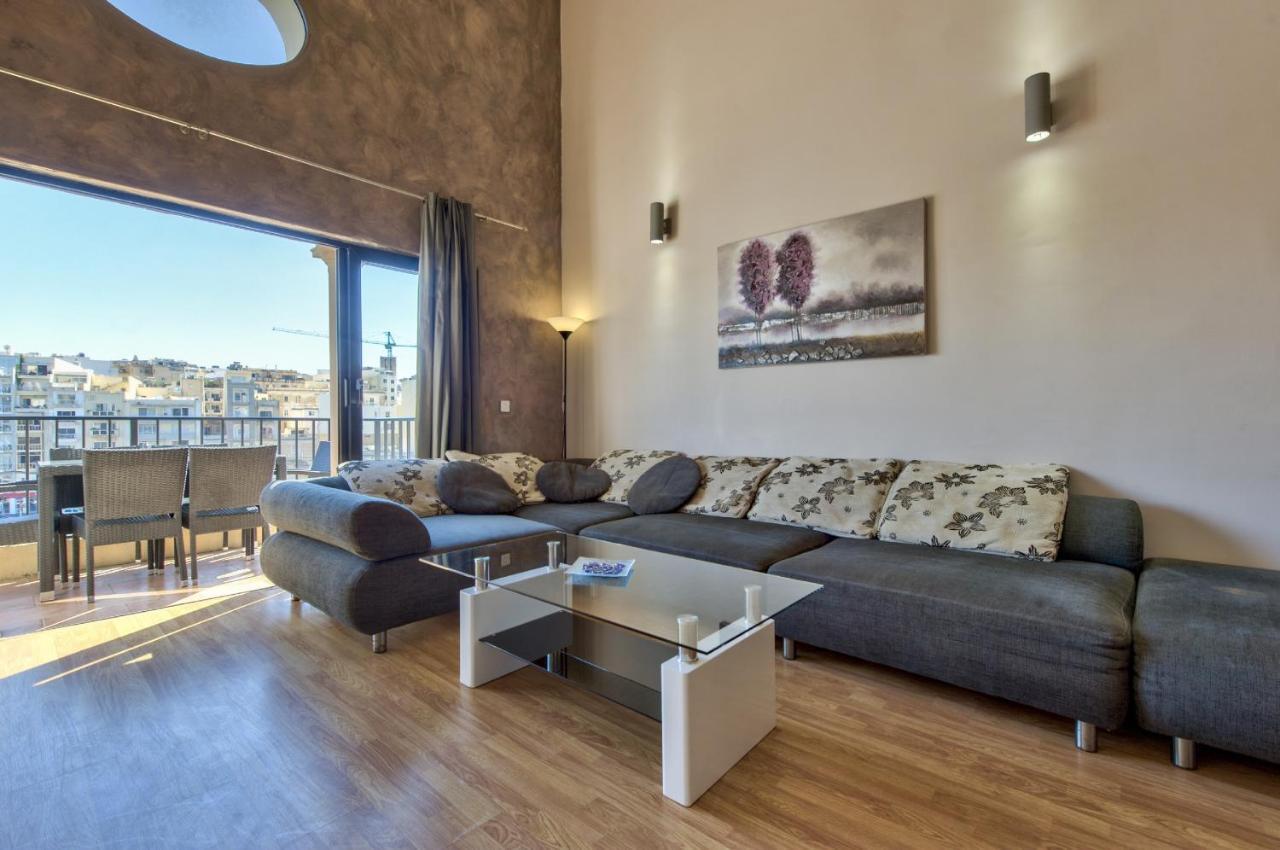 Spinola Court - Stunning Seaview Apartment & Penthouse On Spinola Bay By Shortletsmalta Saint Julian's Exterior photo